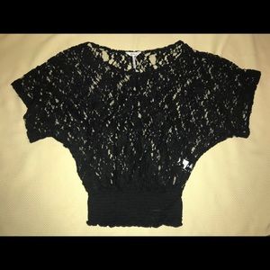 Black lace top